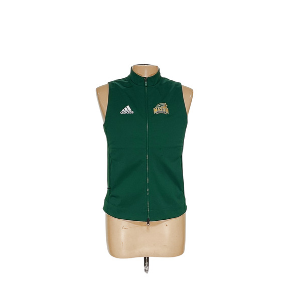 adidas Men's Green Polyester Basic Jacket Vest